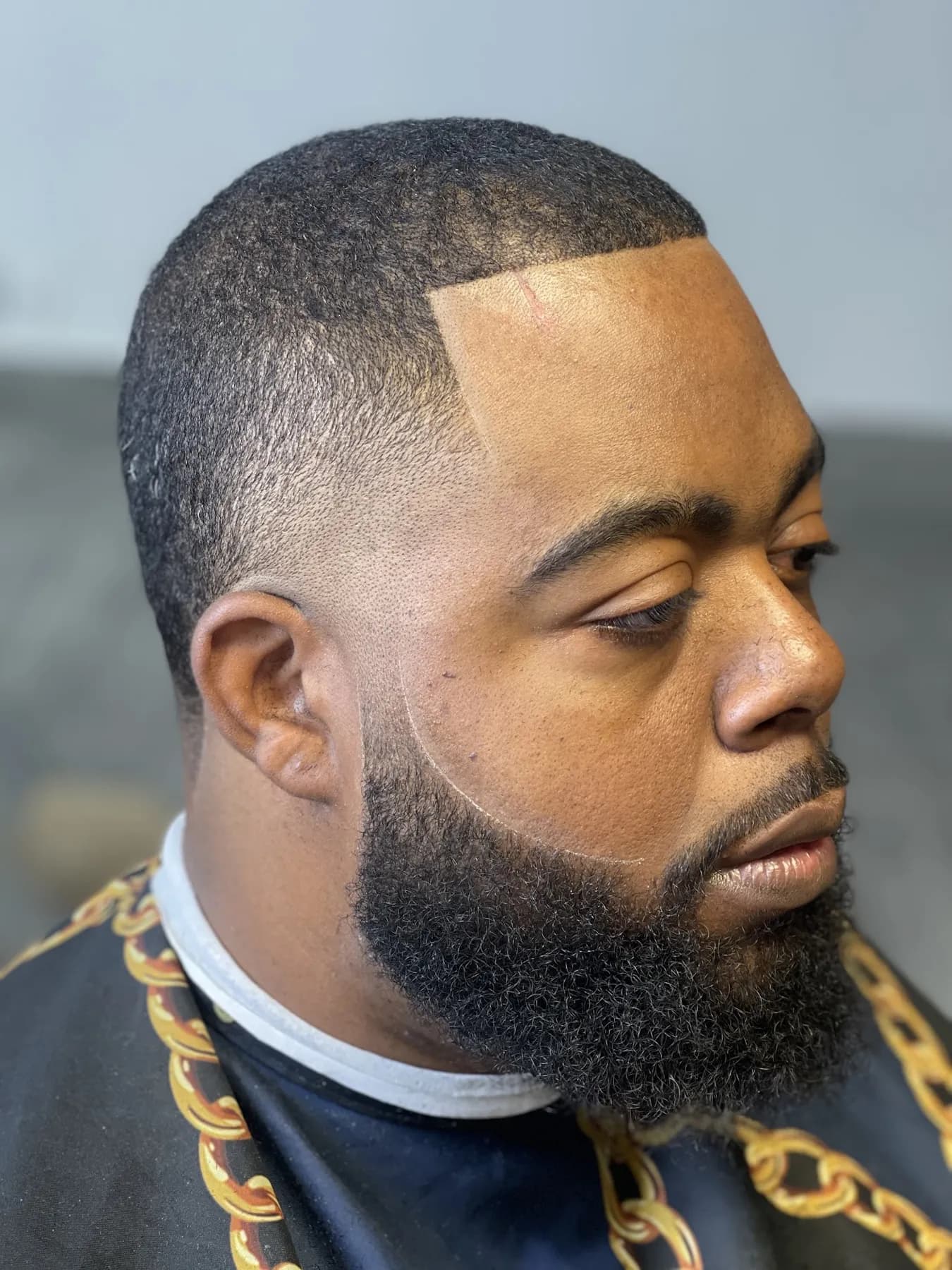 Line up and full beard at VIP Barber Lounge Denver